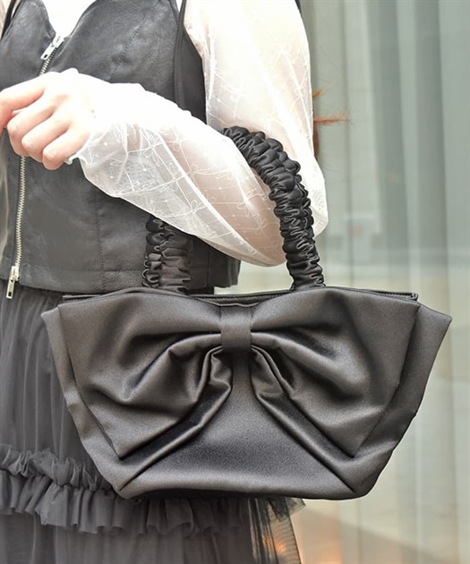 ビッグリボンサテントート【期間限定価格】【2BUY10%OFF対象商品