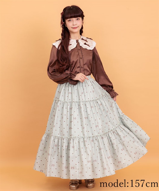 ハートドット柄ティアードスカート | axes femme online shop -outlet-