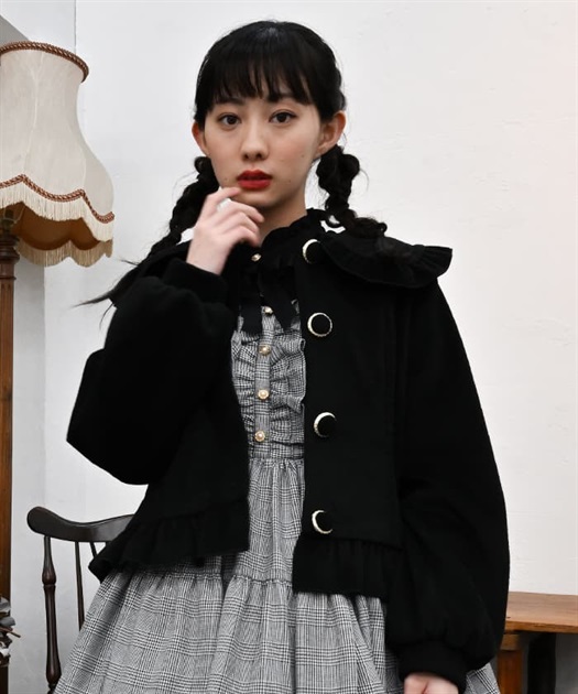 バックフリルショートコート | kawaii -outlet- | axes femme online