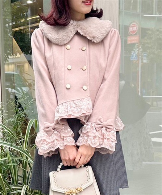 裾レースショートコート | axes femme -outlet- | axes femme online