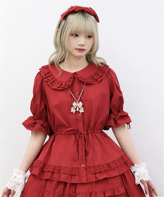 クラシックコットンブラウス | Chalmiere | axes femme onlineshop