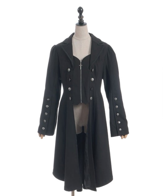 テーラー襟ロングコート【期間限定価格】 | NIBBLE POISON | axes