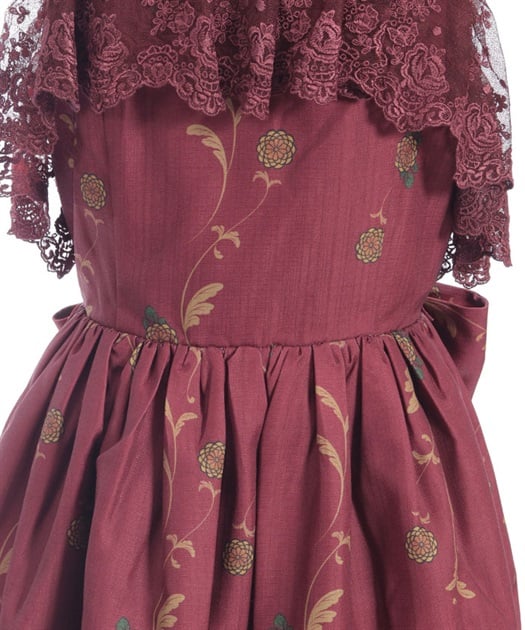 菊と狐柄ジャンパースカート | 大人衣料 | axes femme online shop