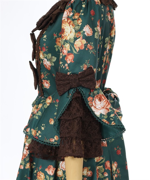 アンティークローズ柄ワンピ | kawaii | axes femme online shop