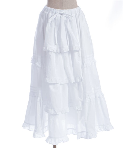 クラシックコットンスカート | Chalmiere | axes femme onlineshop