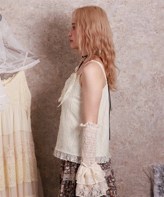 レーシービッグリボンキャミ【期間限定価格】 | axes femme online shop