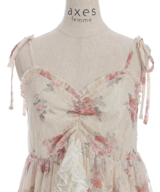 ブーケレースキャミチュニック | axes femme online shop