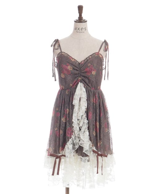 ブーケレースキャミチュニック | axes femme | axes femme online shop