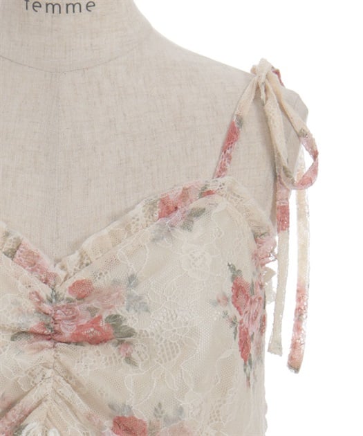 ブーケレースキャミチュニック | axes femme online shop