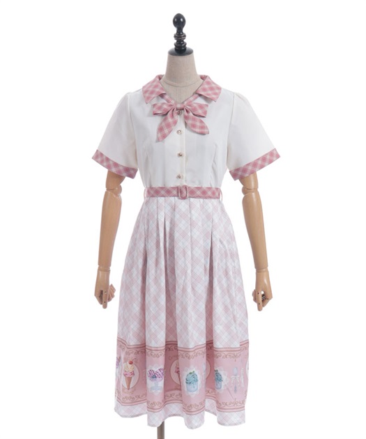 レトロアイスクリームワンピース | axes femme online shop