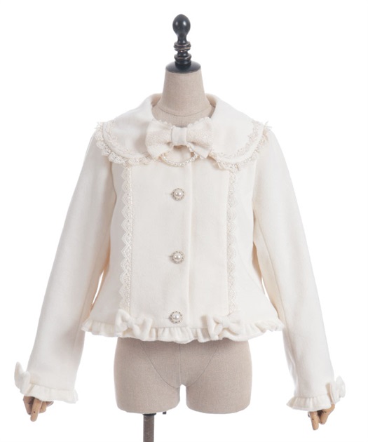 パールリボンショートコート | Chalmiere | axes femme onlineshop