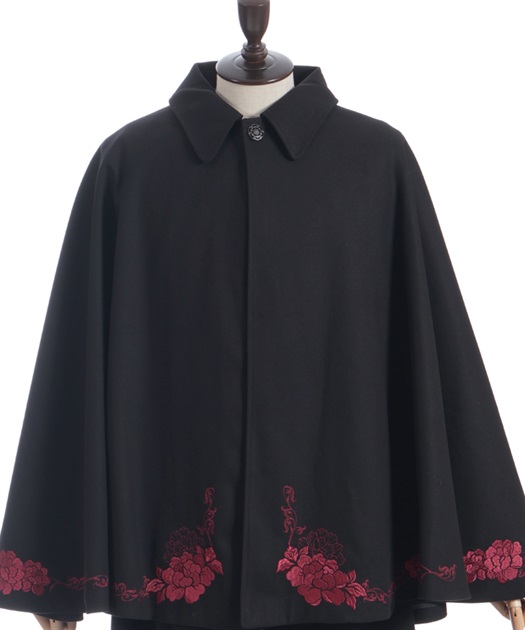 牡丹刺繍ケープコート | REZEN | axes femme online shop