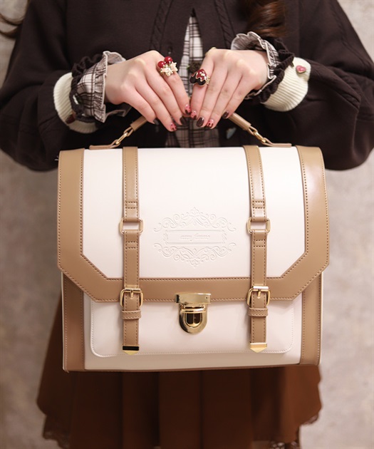 ベルトデザイン配色サッチェル | axes femme online shop