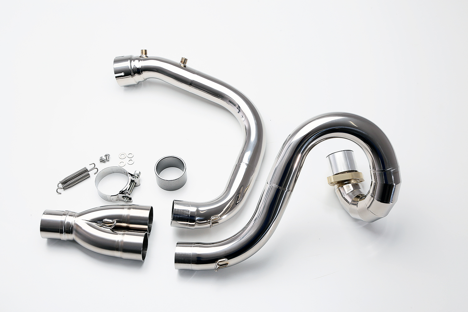 チタン製エキパイ/ノーマル及びAELLA製車検対応マフラー用