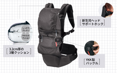 LUCKY industries(ラッキー工業) ベビーキャリア オン アンジェレッテ