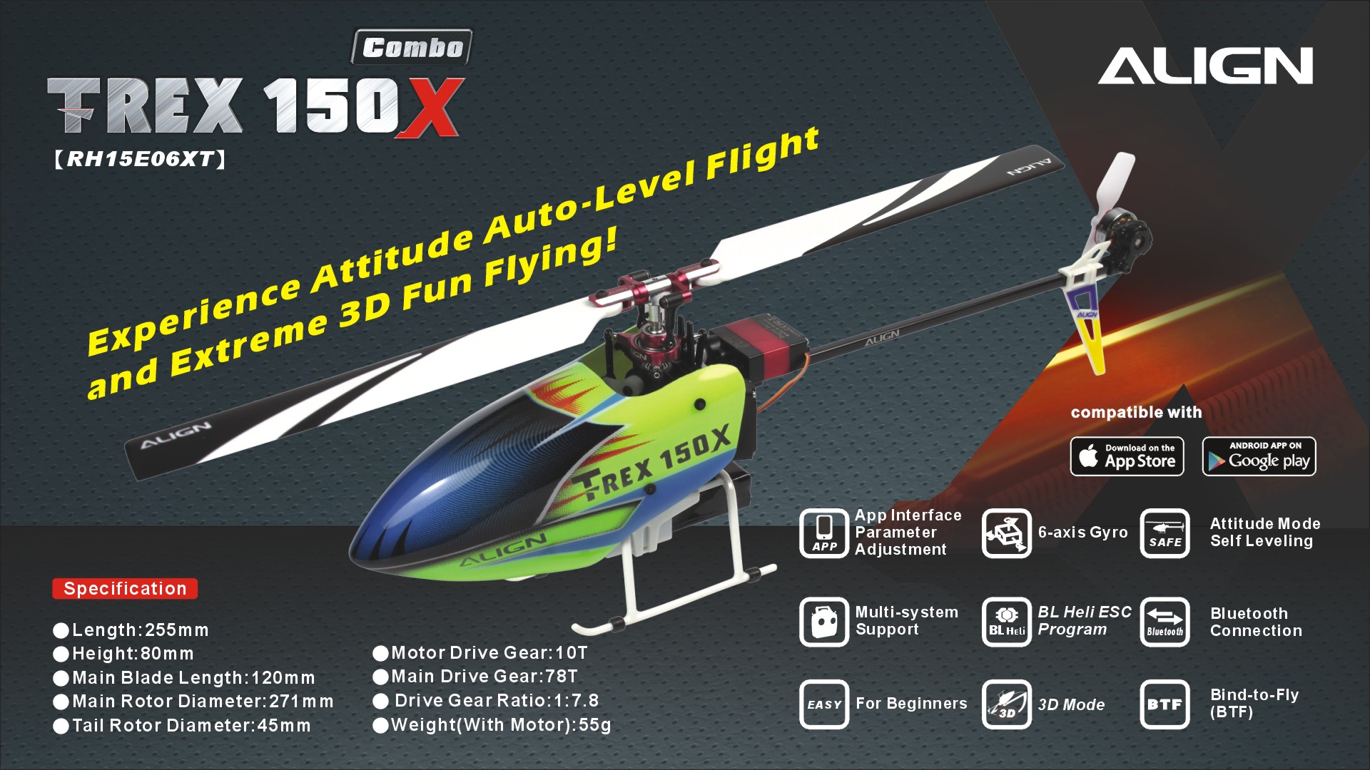 亞拓科技網路購物 - T-REX 150X Combo RH15E06XW