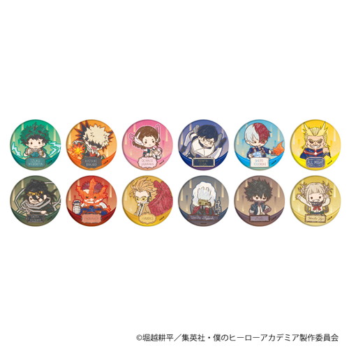缶バッジ「僕のヒーローアカデミア」18/BOX(全12種)(レトロアートイラスト)