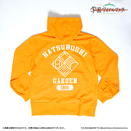 学園アイドルマスター 初星学園購買部ジップアップパーカー オレンジ L
