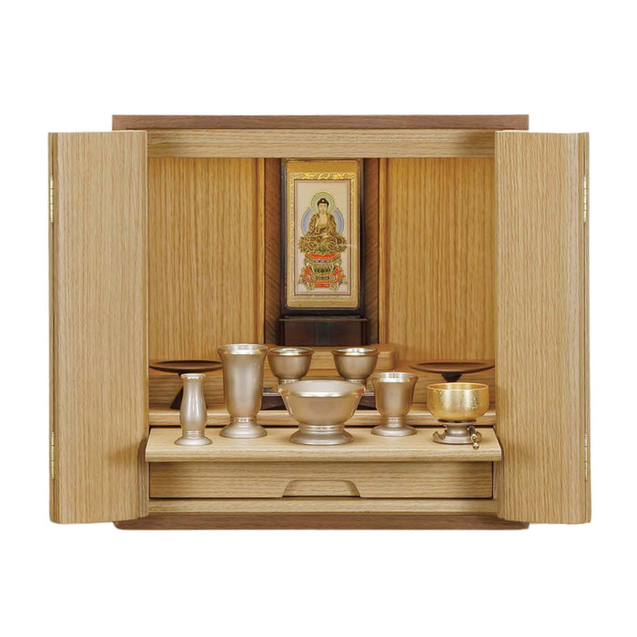 仏壇 内扉式モダン仏壇 オーク ライト色 — 仏壇・仏具専門店 ぶつえいどう