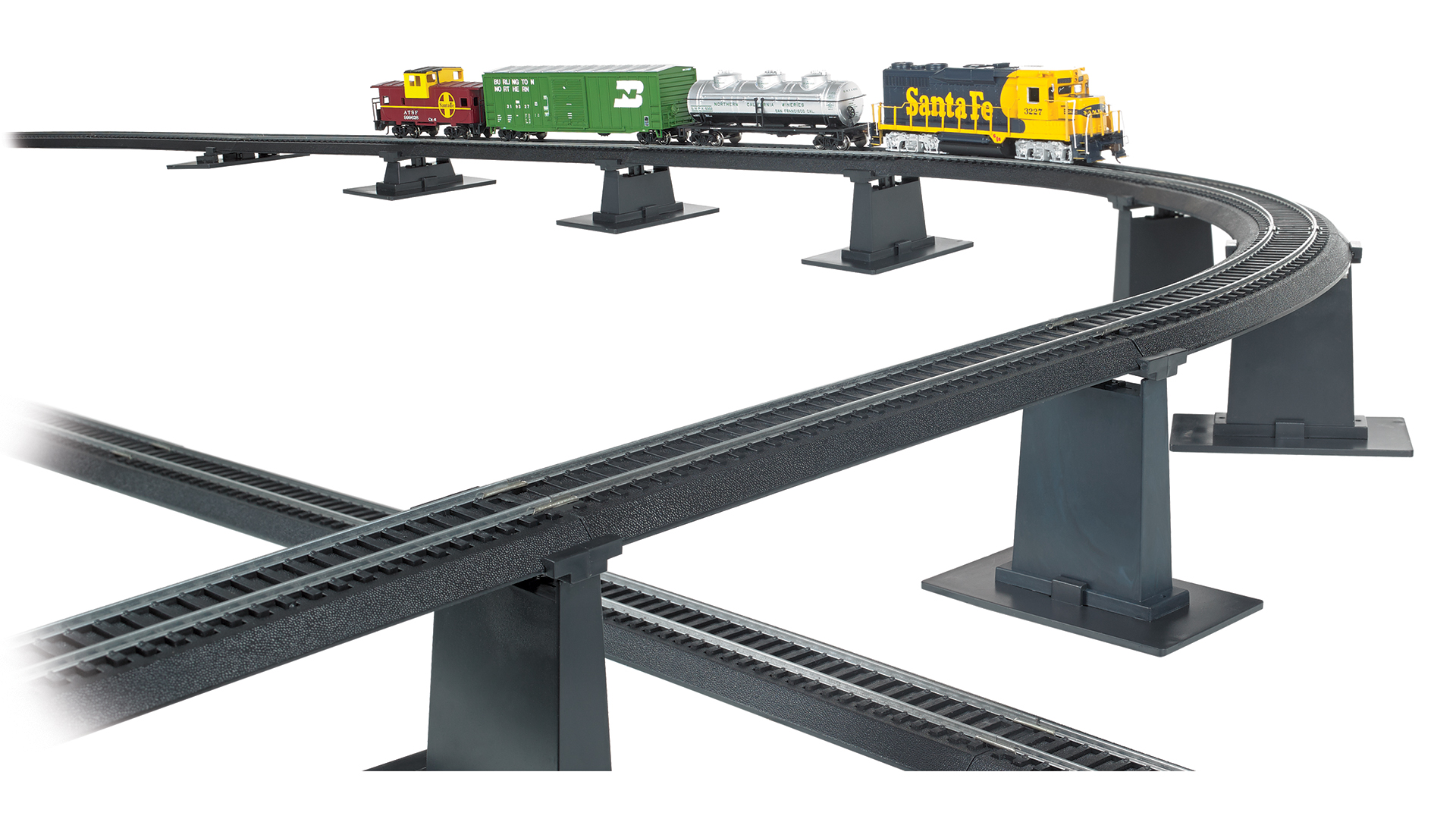 14-Piece Graduated Pier Set (HO Scale) [44471] - $42.00 : Bachmann