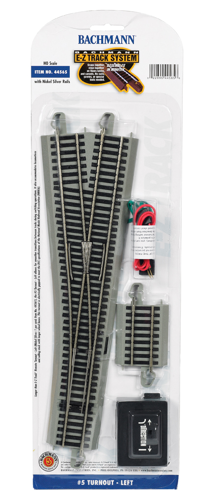 5 Turnout - Left (HO Scale Nickel Silver) [44565] - $74.00