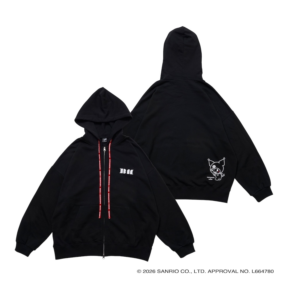 ジップフーディ＜KUROMI＞ (BLACK） | BABYMONSTER ONLINE SHOP