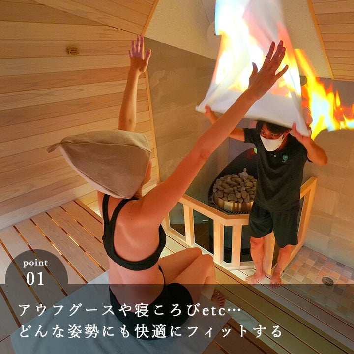 サウナ「37（サウナ）」サウナウェアトップス（ブラック） – バス