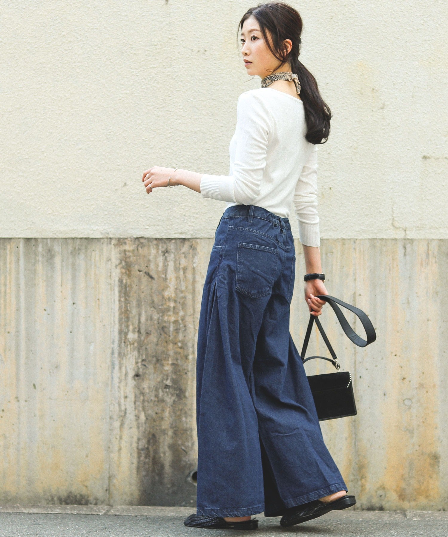 ロング丈デニムバギーパンツ 20SS｜パンツ - Fashion Letter