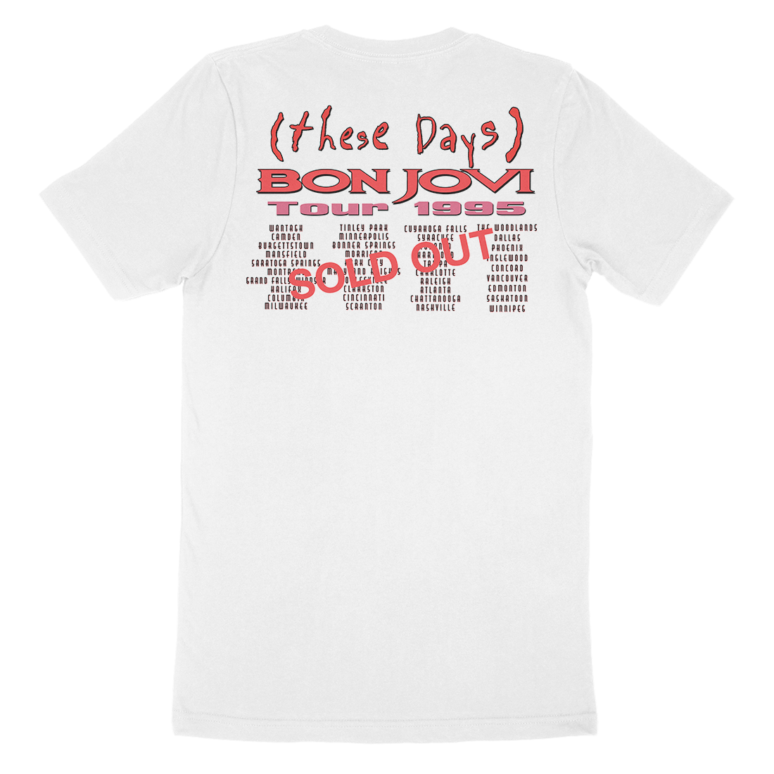 These Days 1995 Tour T-Shirt - Bon Jovi Official Store