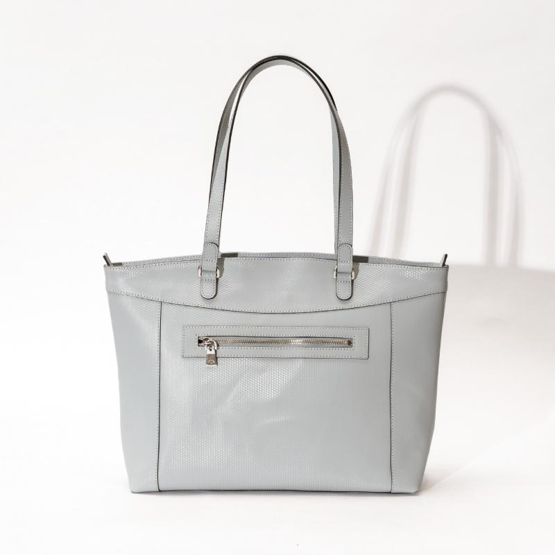 aniary|アニアリ】トート ジー-フィルム レザー 34-02000 ブルーグレー