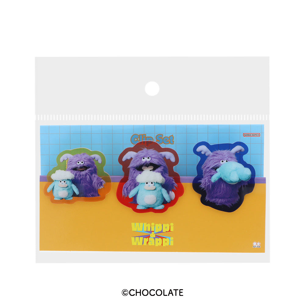 ホイッピ&ラッピ アクリルクリップセット – CHOCOLATE CHARACTER LABEL