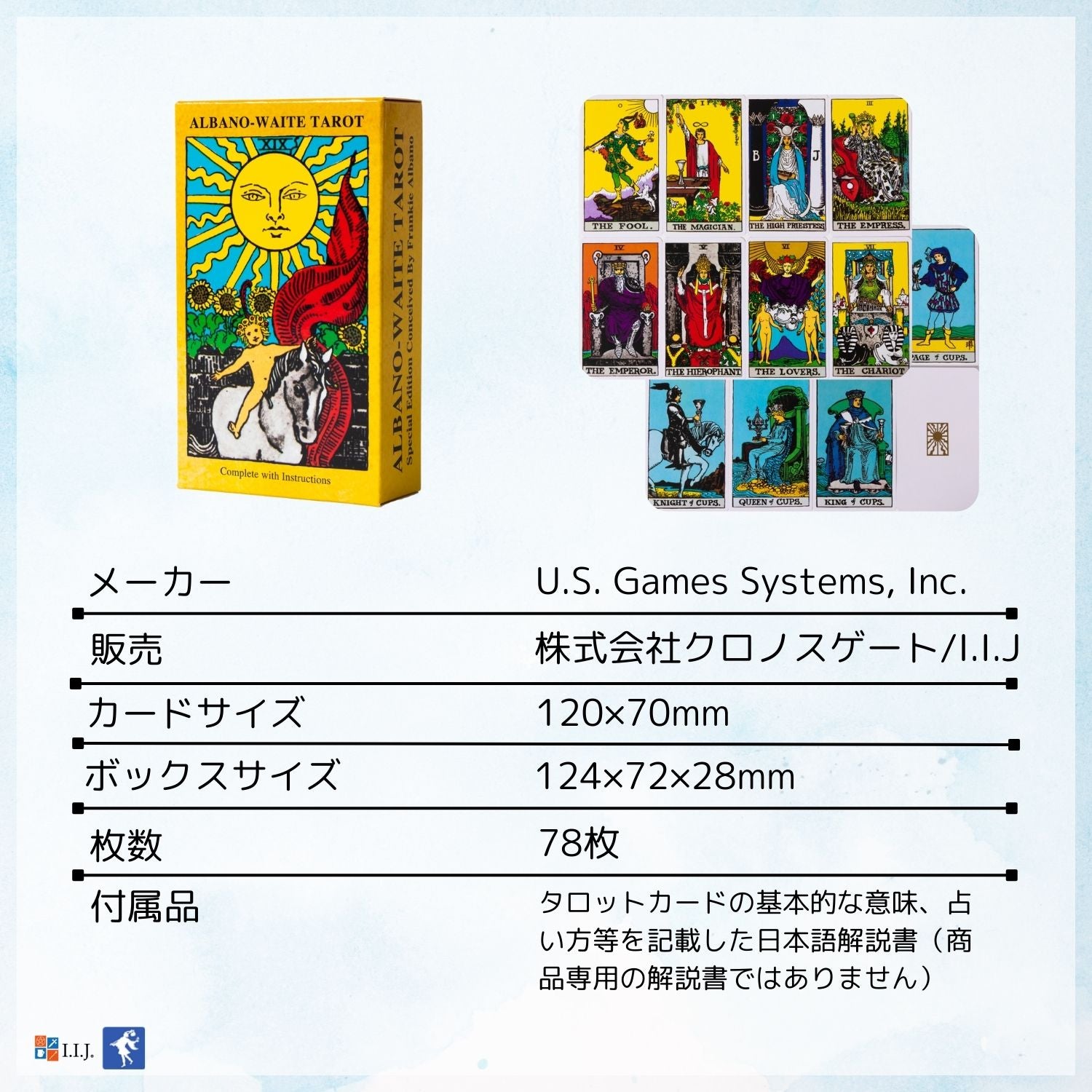 アルバノ ウェイト タロット Albano-Waite Tarot – クロノスゲート公式通販