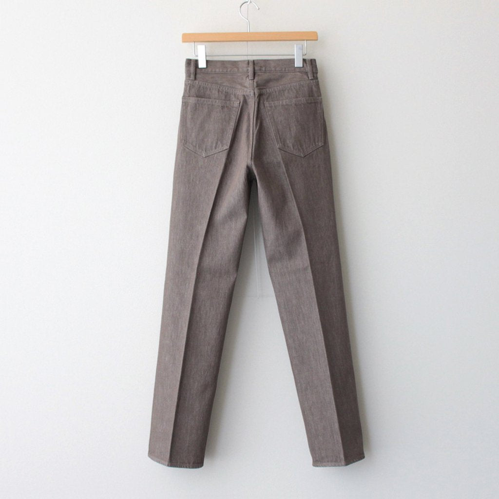 HARD TWIST BROWN DENIM 5P PANTS #MOCHA BROWN [A23AP02MD] – ciacura