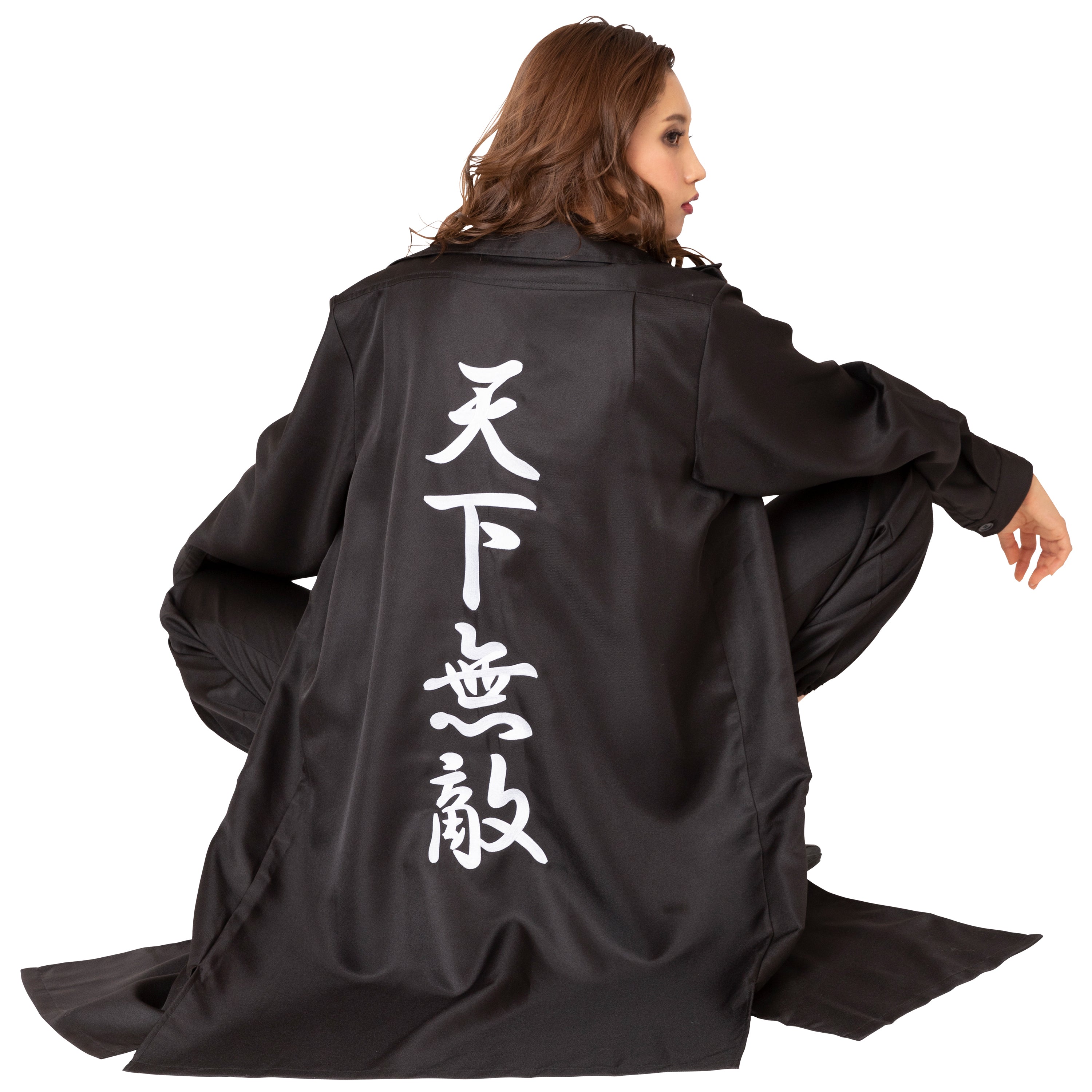 コスプレ 特攻服 ヤンキー 特攻服ジャケット 天下無敵 白 / 黒 Mens