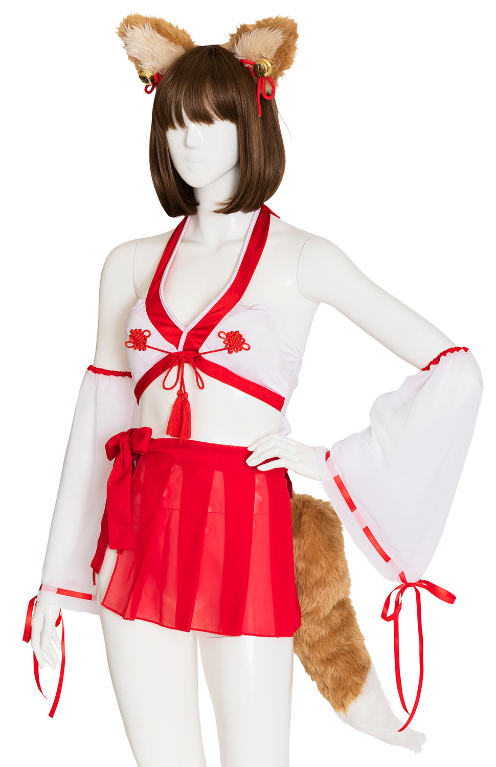 コスプレ 巫女 シュガーウィップ きつね巫女 レディース フリーサイズ