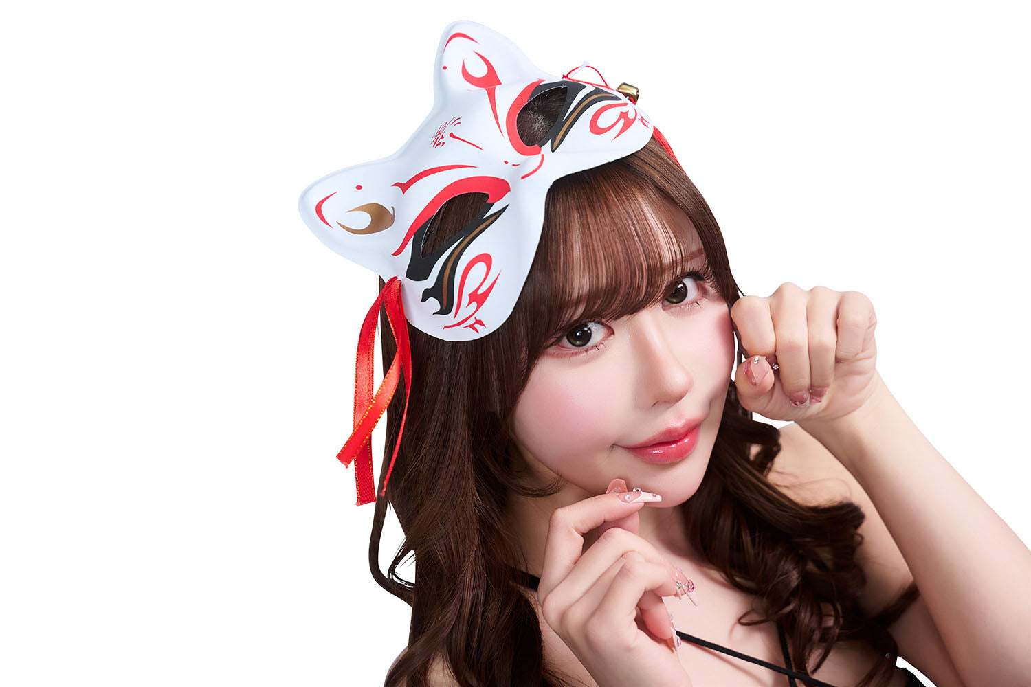 コスプレ 和風 セクシー 艶狐 黒華 レディース フリーサイズ ブラック