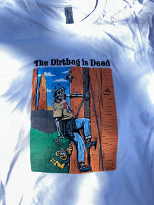 The Dirtbag Is Dead T-Shirt - White – The Climbing Zine