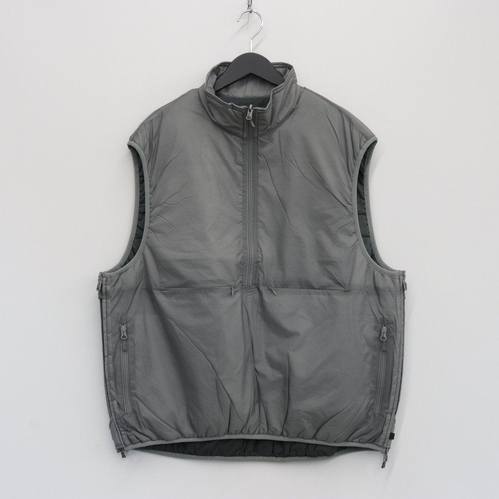 TECH REVERSIBLE PULLOVER PUFF VEST #GRAY [BJ-23023W] _ DAIWA