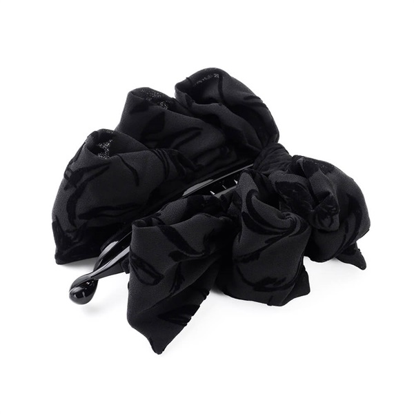 販路限定】フラッフィーリボン バナナクリップ(ブラック) | バナナ