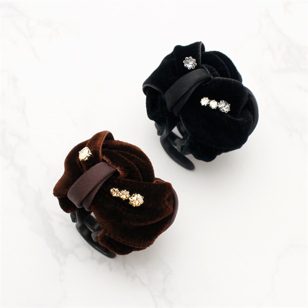 レディブレードベルベット デザートクリップ 中(ブラウン) | デザート