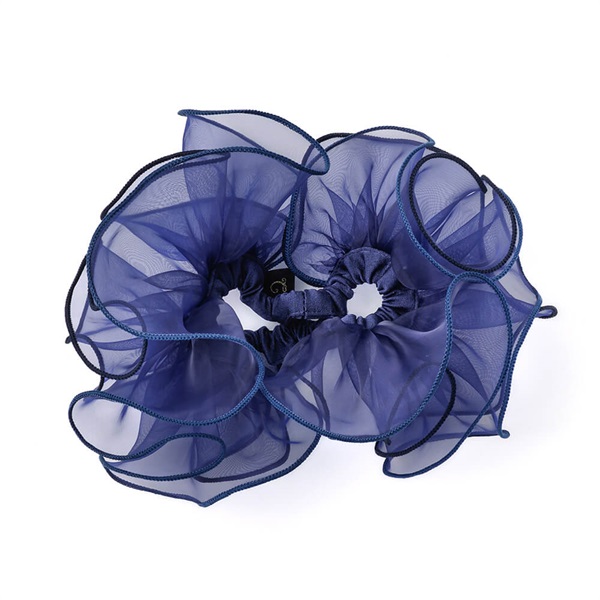 レイヤードフリル シュシュ(ネイビー) | シュシュ | COMPLEX BIZ