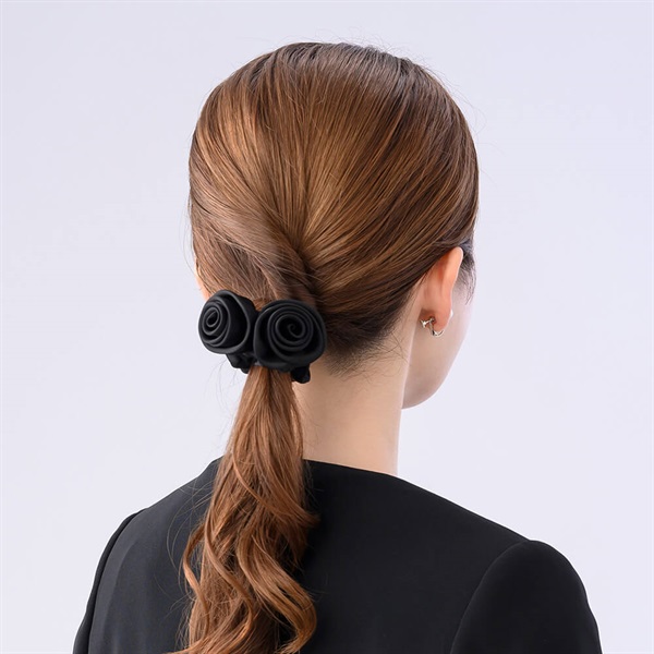 販路限定】フルールノワール シュシュ(ブラック) | シュシュ | COMPLEX