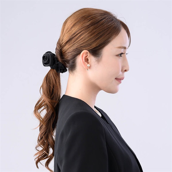 販路限定】フルールノワール シュシュ(ブラック) | シュシュ | COMPLEX