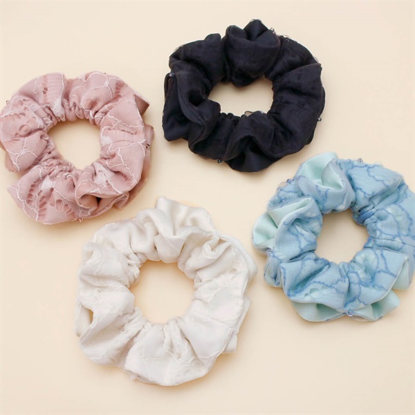 パフフローラル シュシュ(ホワイト) | シュシュ | COMPLEX BIZ ONLINE