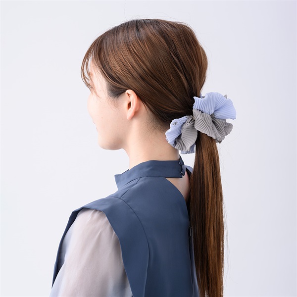 クラシカルプリーツ シュシュ(グレー) | シュシュ | COMPLEX BIZ