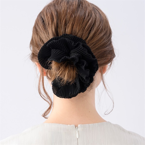 クラシカルプリーツ シュシュ(ブラック) | シュシュ | COMPLEX BIZ