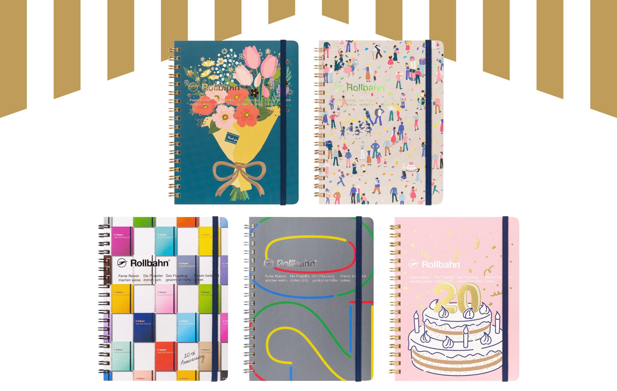 Rollbahn 20周年記念】限定デザインのロルバーンポケット付メモ