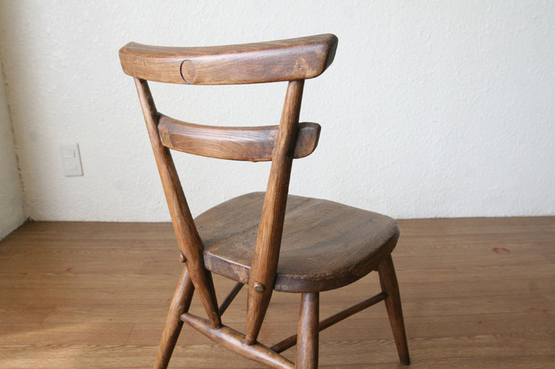 アーコールErcolスクールチェア イエロードット｜アンティーク家具