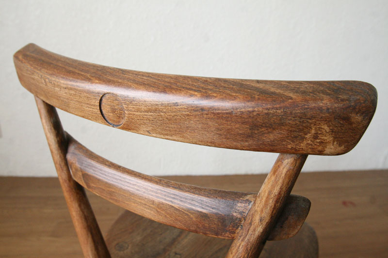 アーコールErcolスクールチェア イエロードット｜アンティーク家具