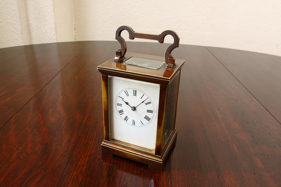 アンティークブラス クオリティキャリッジクロック｜アンティーク家具